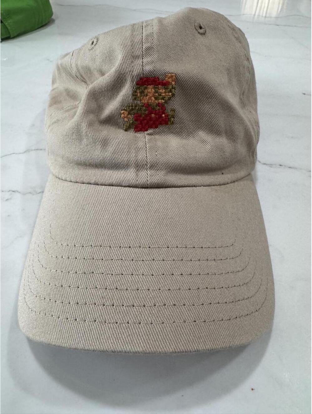 Nintendo Men's Cream and Tan Hat